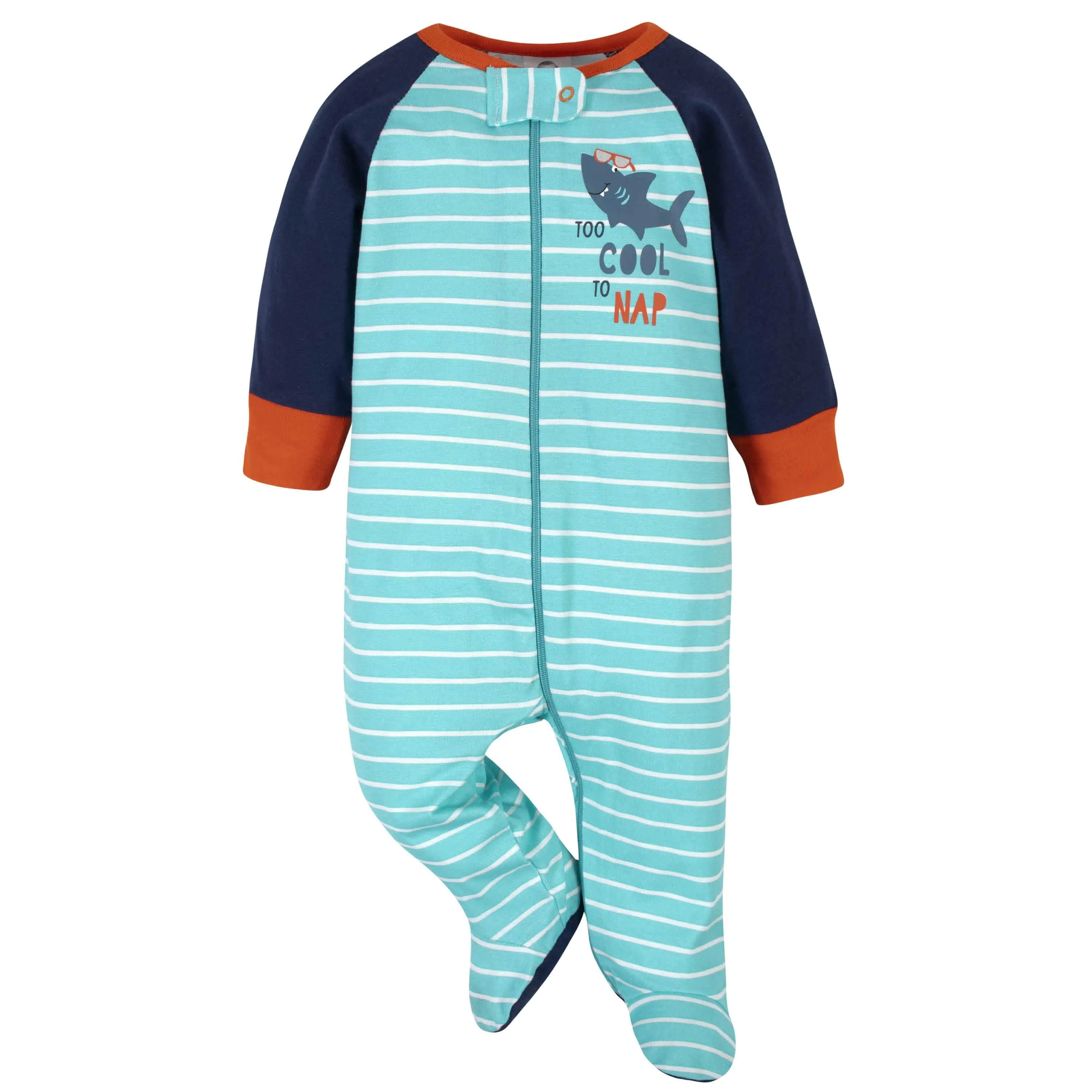 2-Pack Baby Boys Cool Shark Zone Sleep 'n Plays