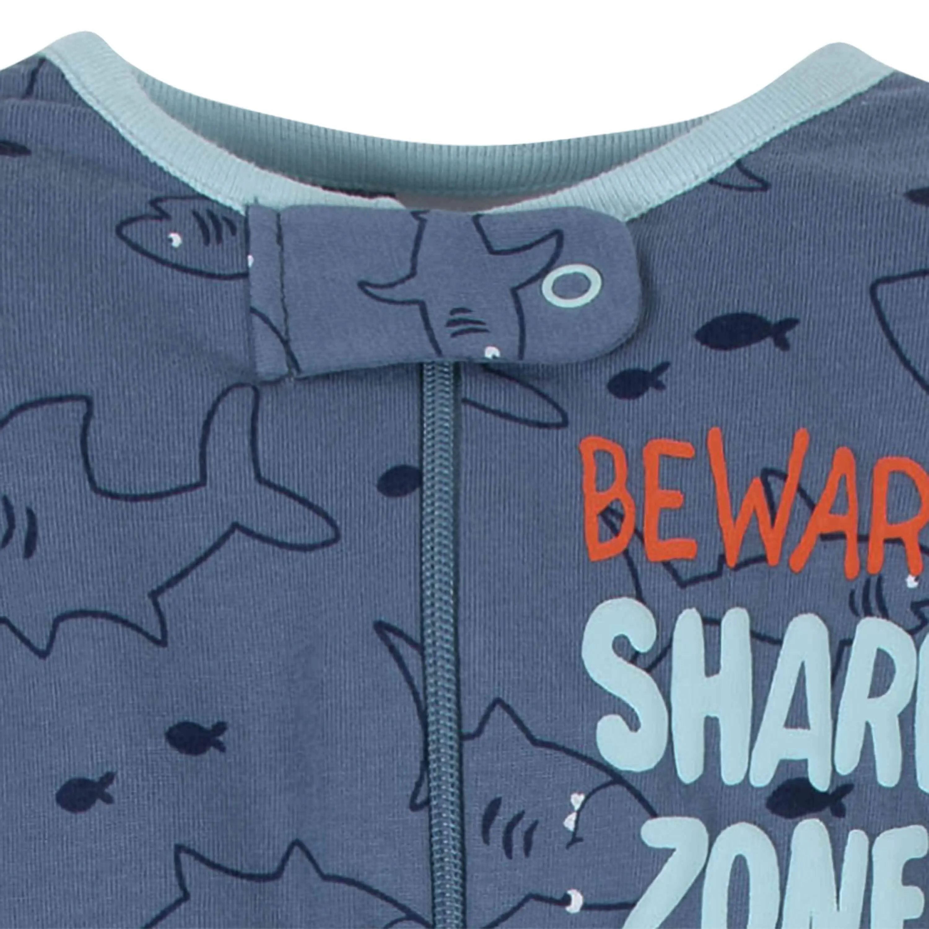 2-Pack Baby Boys Cool Shark Zone Sleep 'n Plays