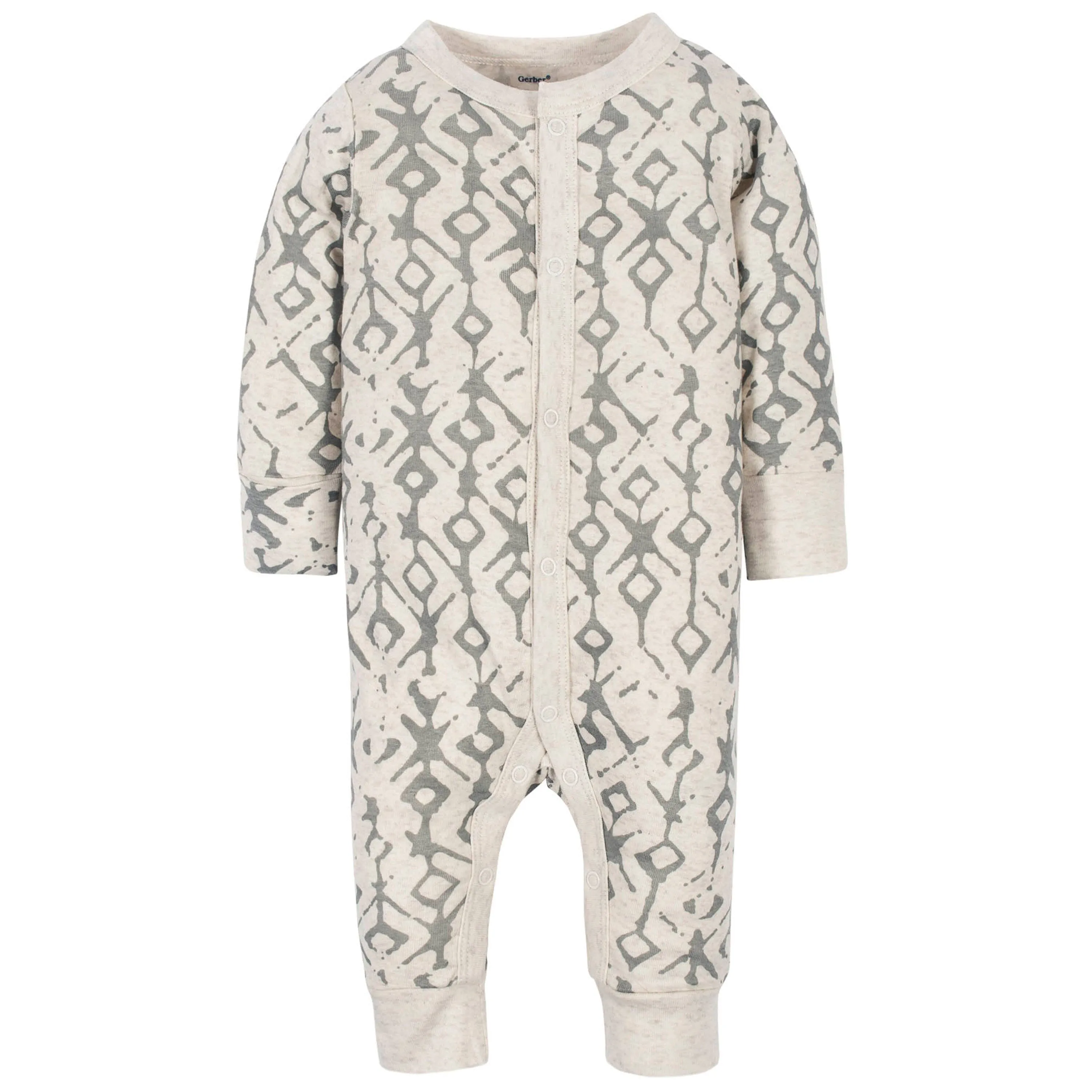 2-Pack Baby Boys Tribal & Grey Triangles Coveralls