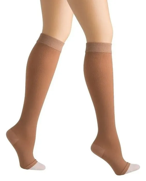 Activa Class 1 Below Knee Compression Stockings 14-17 mmHg SAND XL Open Toe