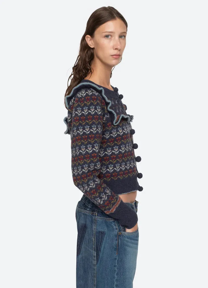 Anna Knits L/Slv Cardigan - Multi