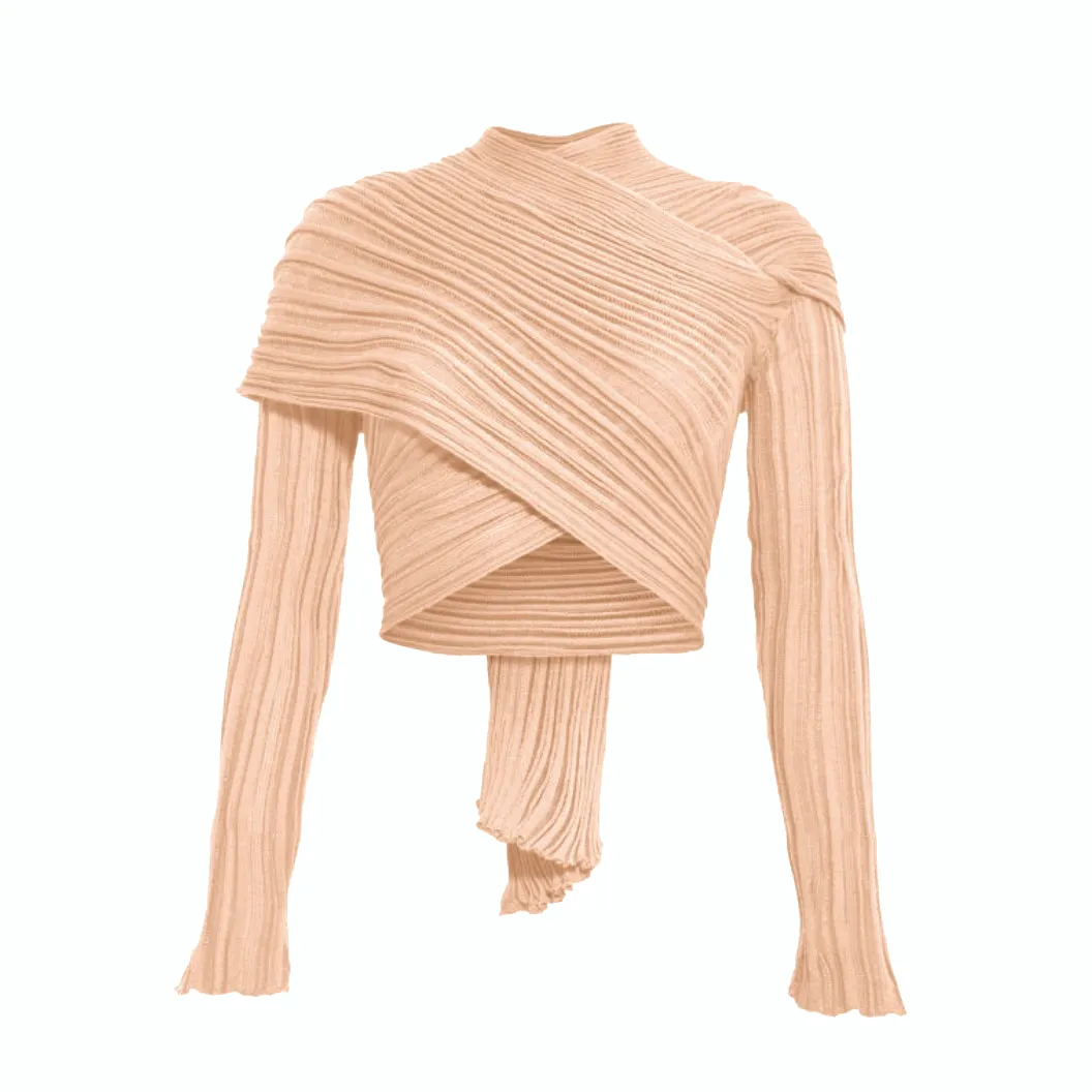 Apricot | Wrap Cardigan