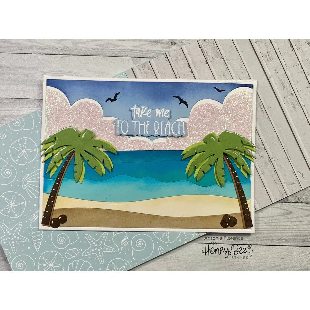 Beach Scene A7 Cover Plate - Honey Cuts