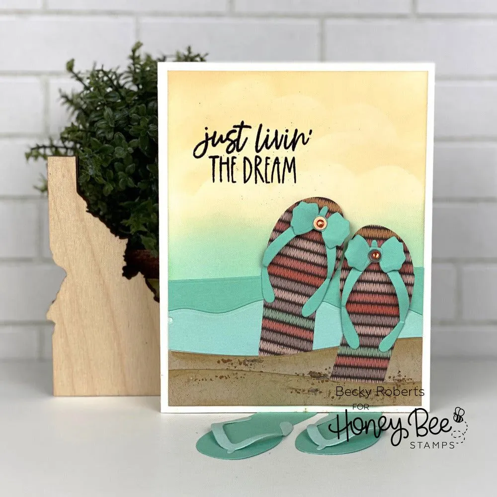 Beach Scene A7 Cover Plate - Honey Cuts