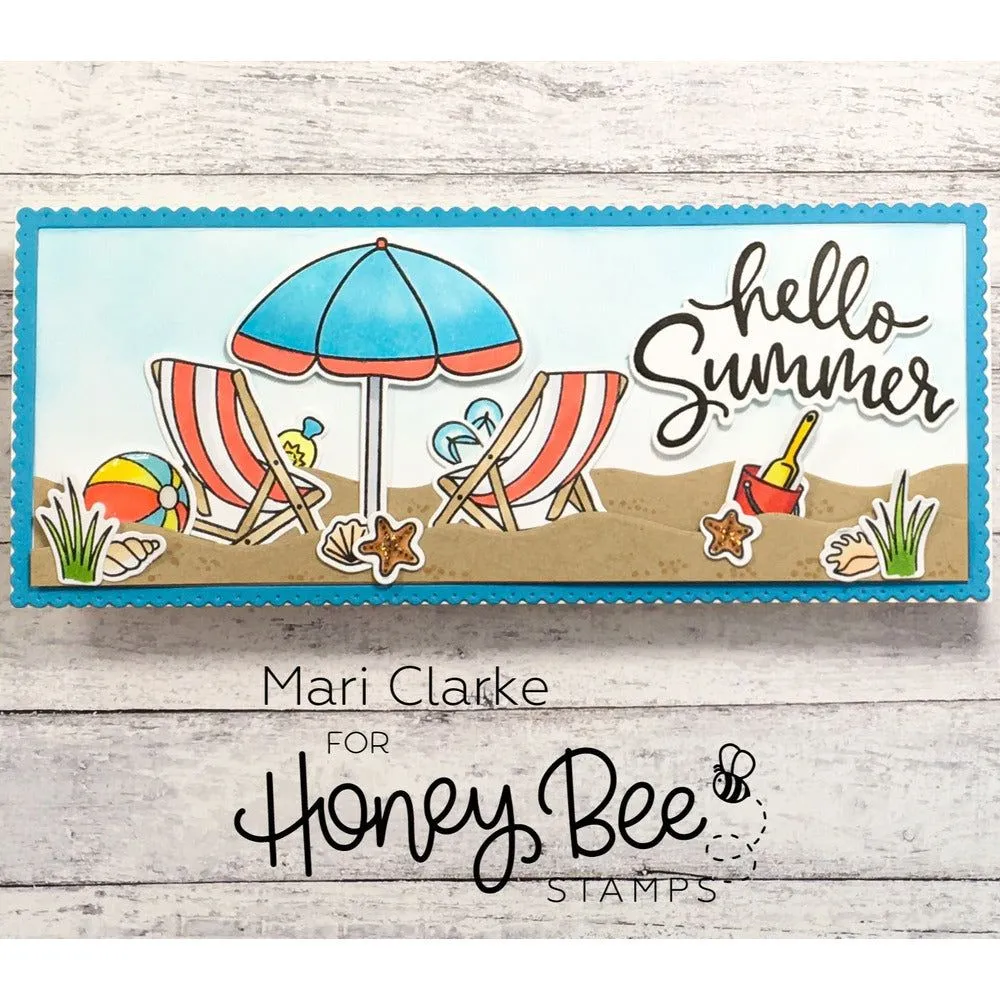 Beach Scene A7 Cover Plate - Honey Cuts