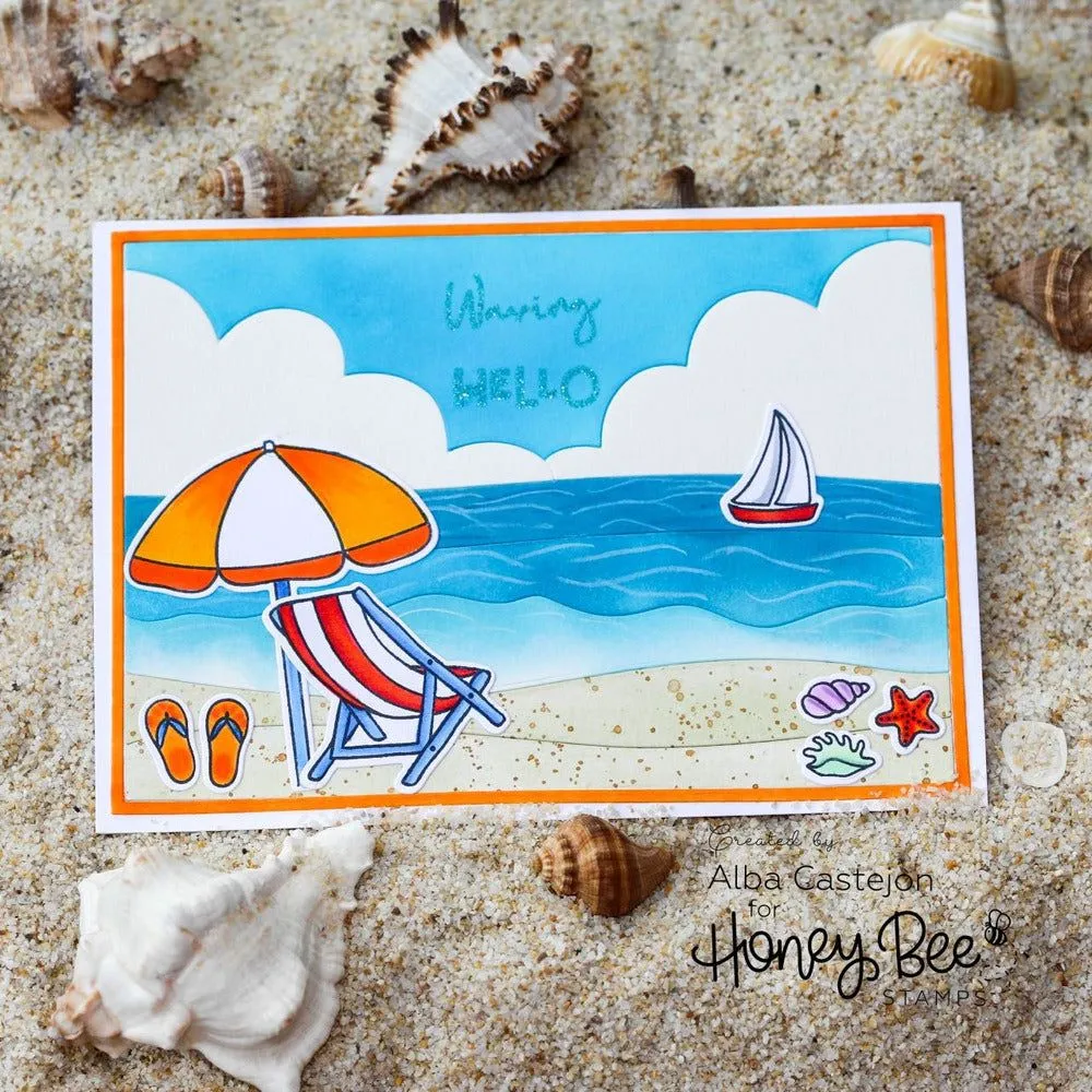 Beach Scene A7 Cover Plate - Honey Cuts