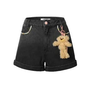 Bear Classic Denim Shorts in Black