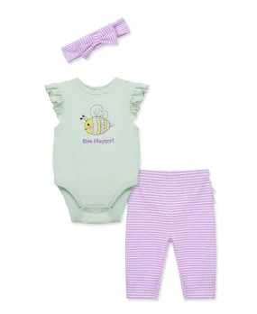 Bee Happy Bodysuit & Pant Set