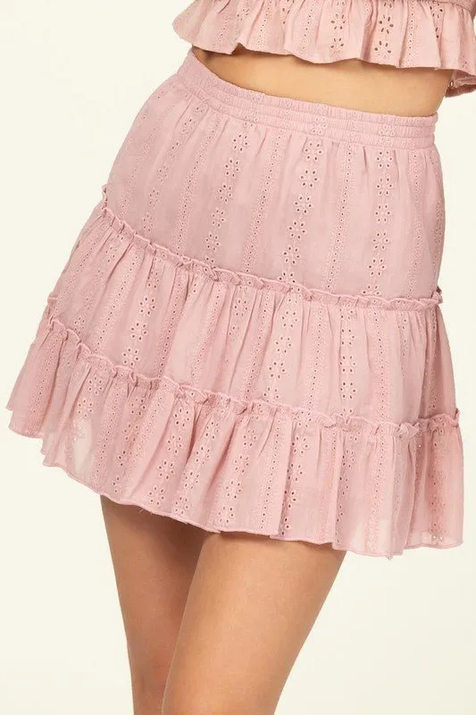 Bella Tiered Mini Skirt