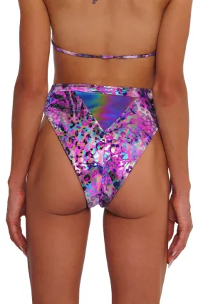 Bliss High Cut Purple Rave Bottoms - Jungle Cat