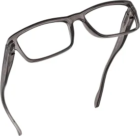 Blue Light Blocking Reading Glasses (Grey, 125 Magnification) Computer