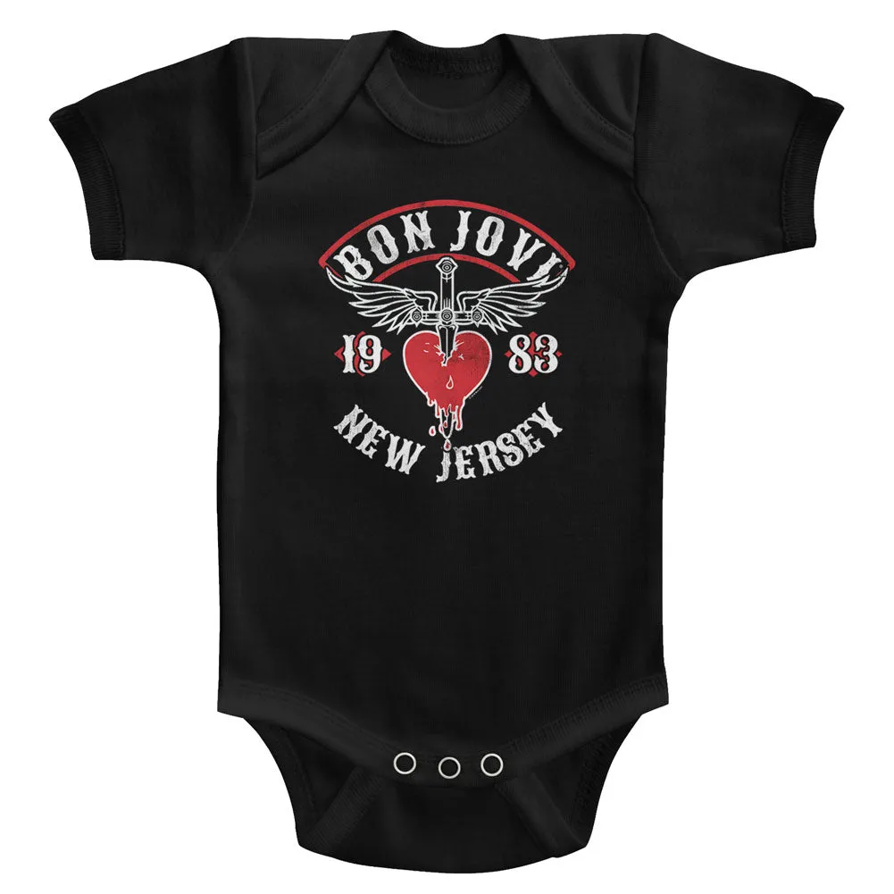 Bon Jovi Nj38 Baby Bodysuit