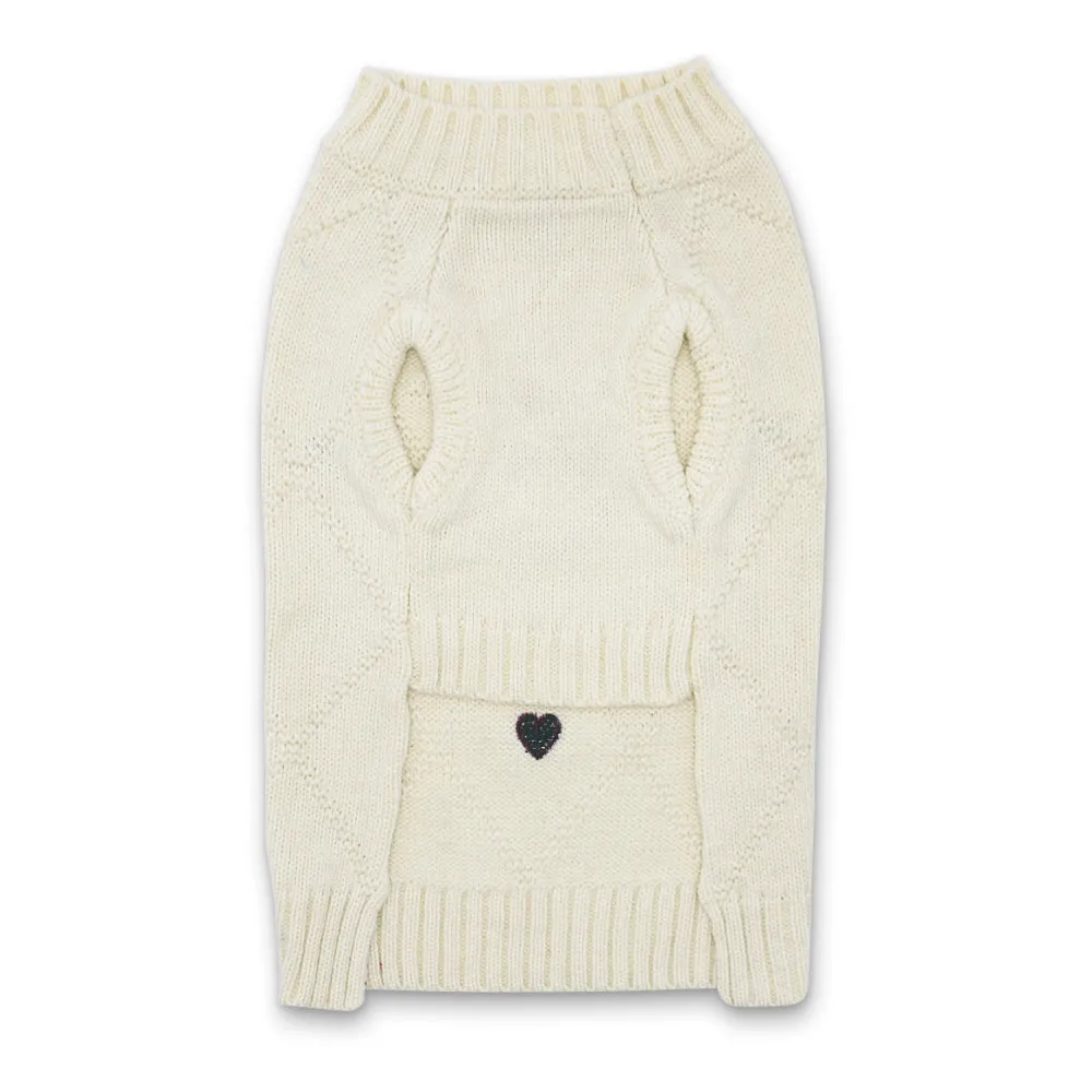 Bone Heart Sweater