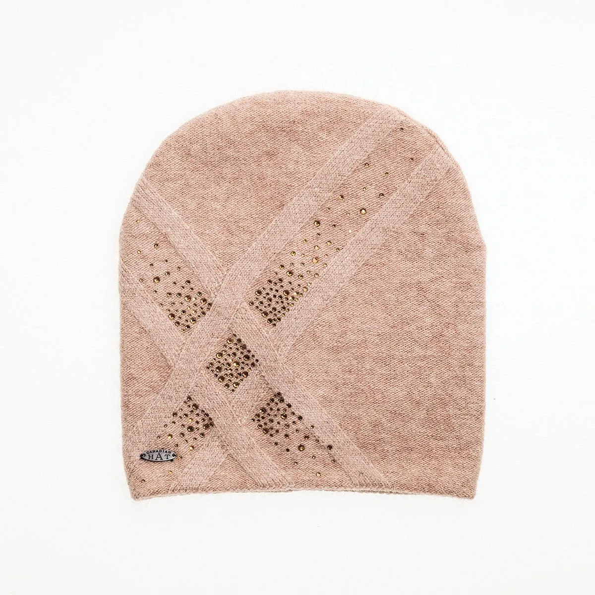 BROOKE - ANGORA BEANIE WITH SPARKLES