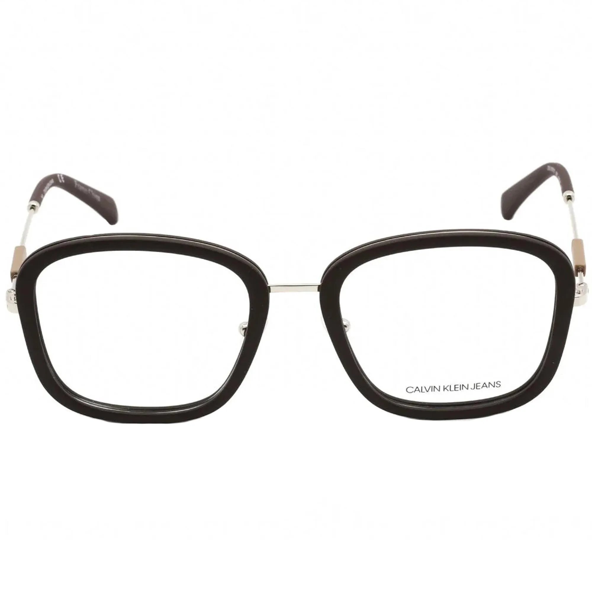 Calvin Klein Jeans Men's Eyeglasses - Matte Dark Brown Square Frame | CKJ19710 201