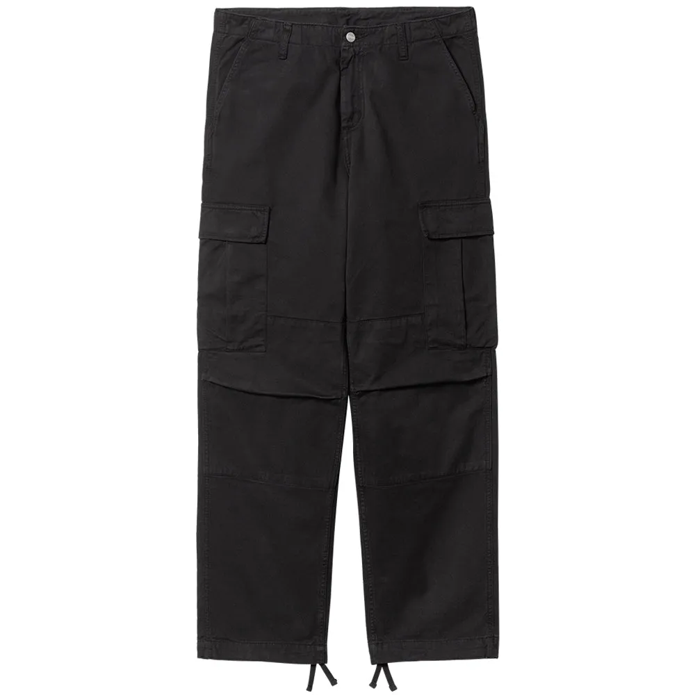 CARHARTT WIP REGULAR CARGO PANT // BLACK (GARMENT DYED) L32