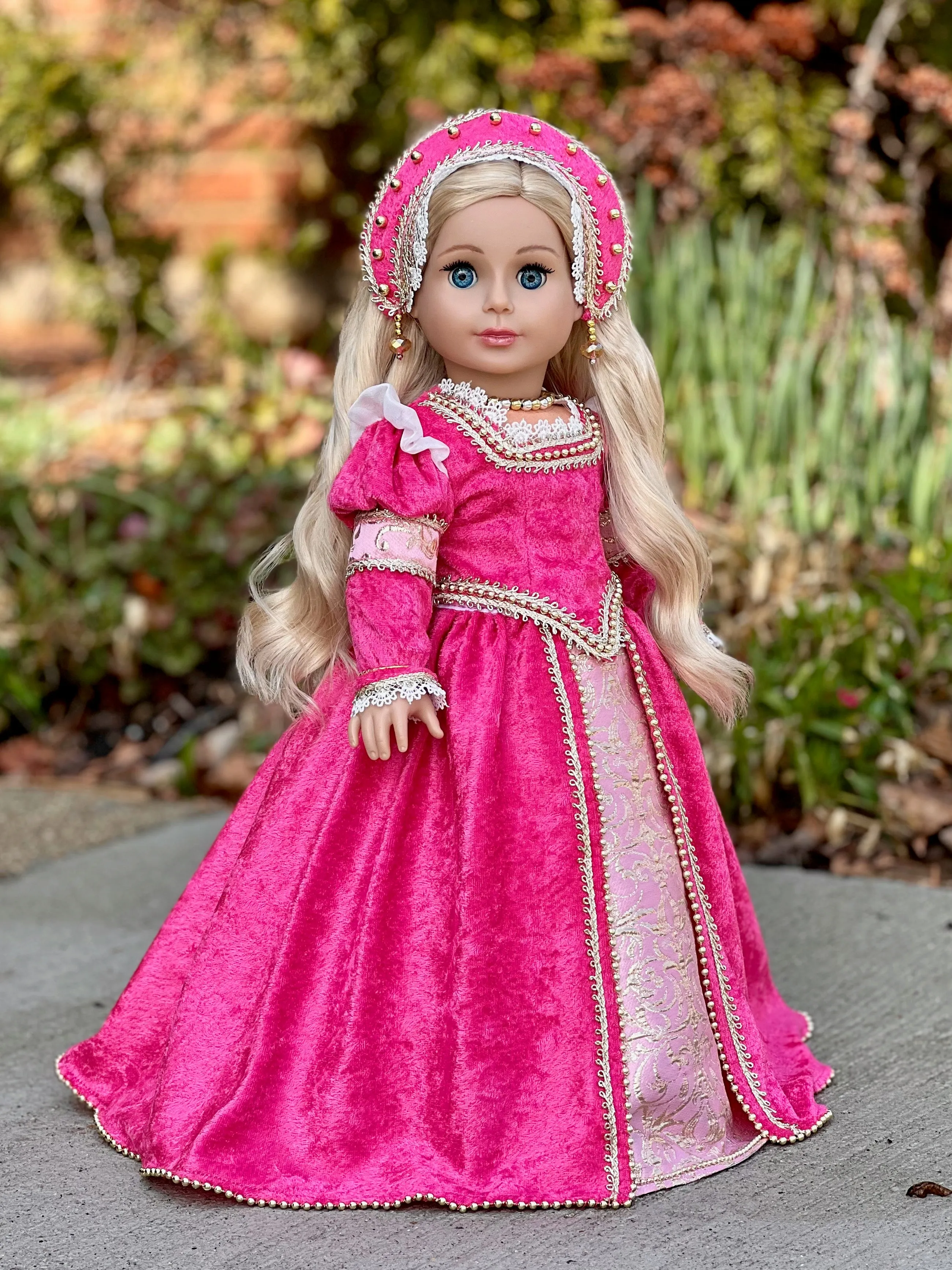 Catherine Howard - OOAK Historical Tudor Style Gown for 18 inch Dolls