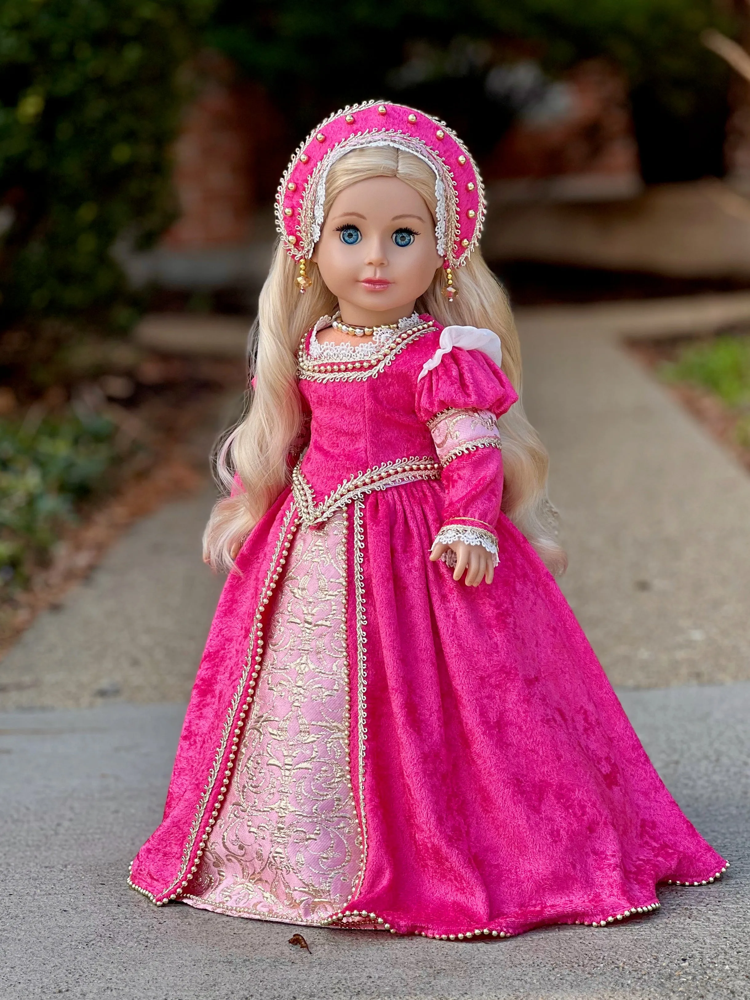 Catherine Howard - OOAK Historical Tudor Style Gown for 18 inch Dolls