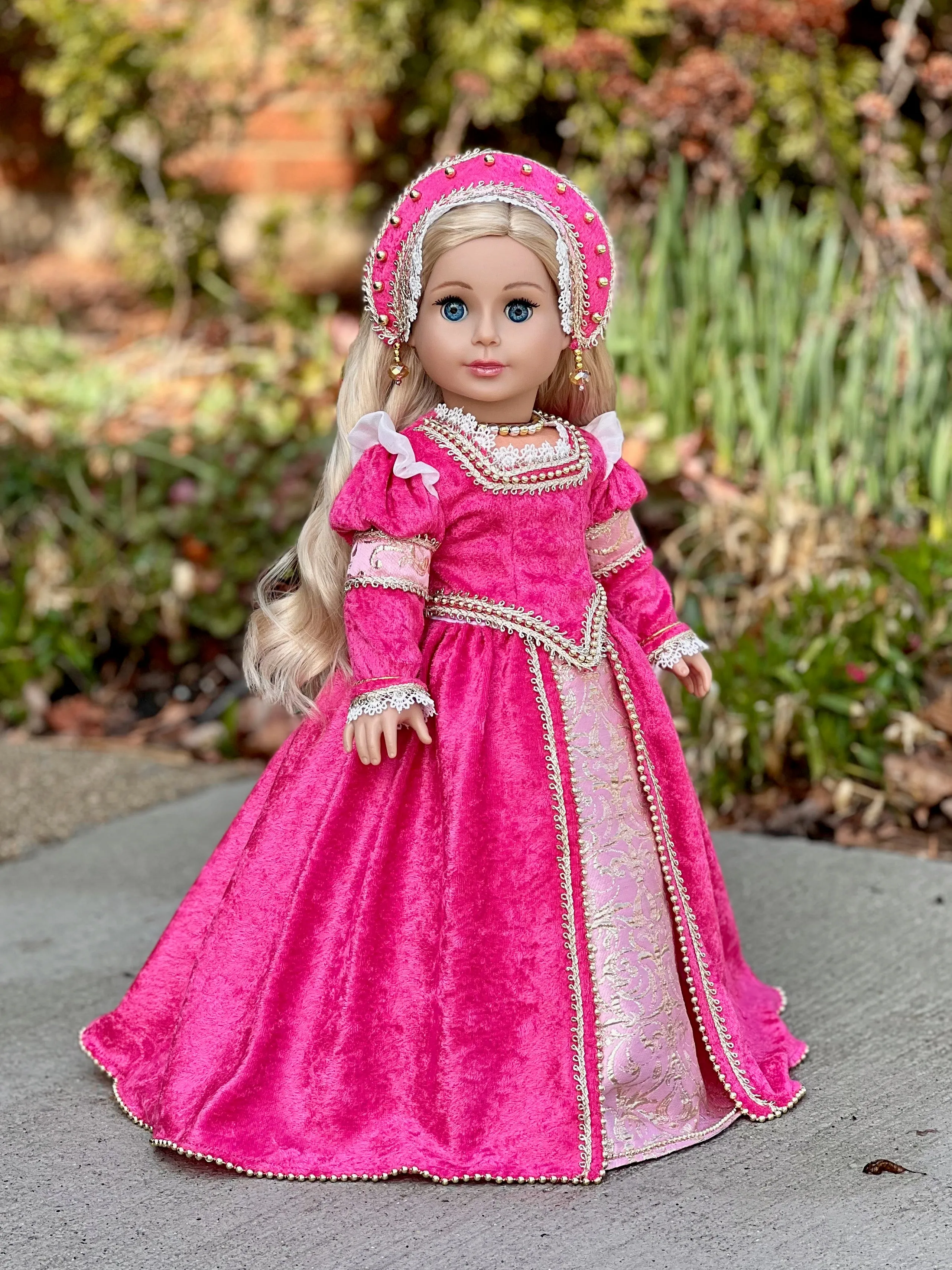 Catherine Howard - OOAK Historical Tudor Style Gown for 18 inch Dolls