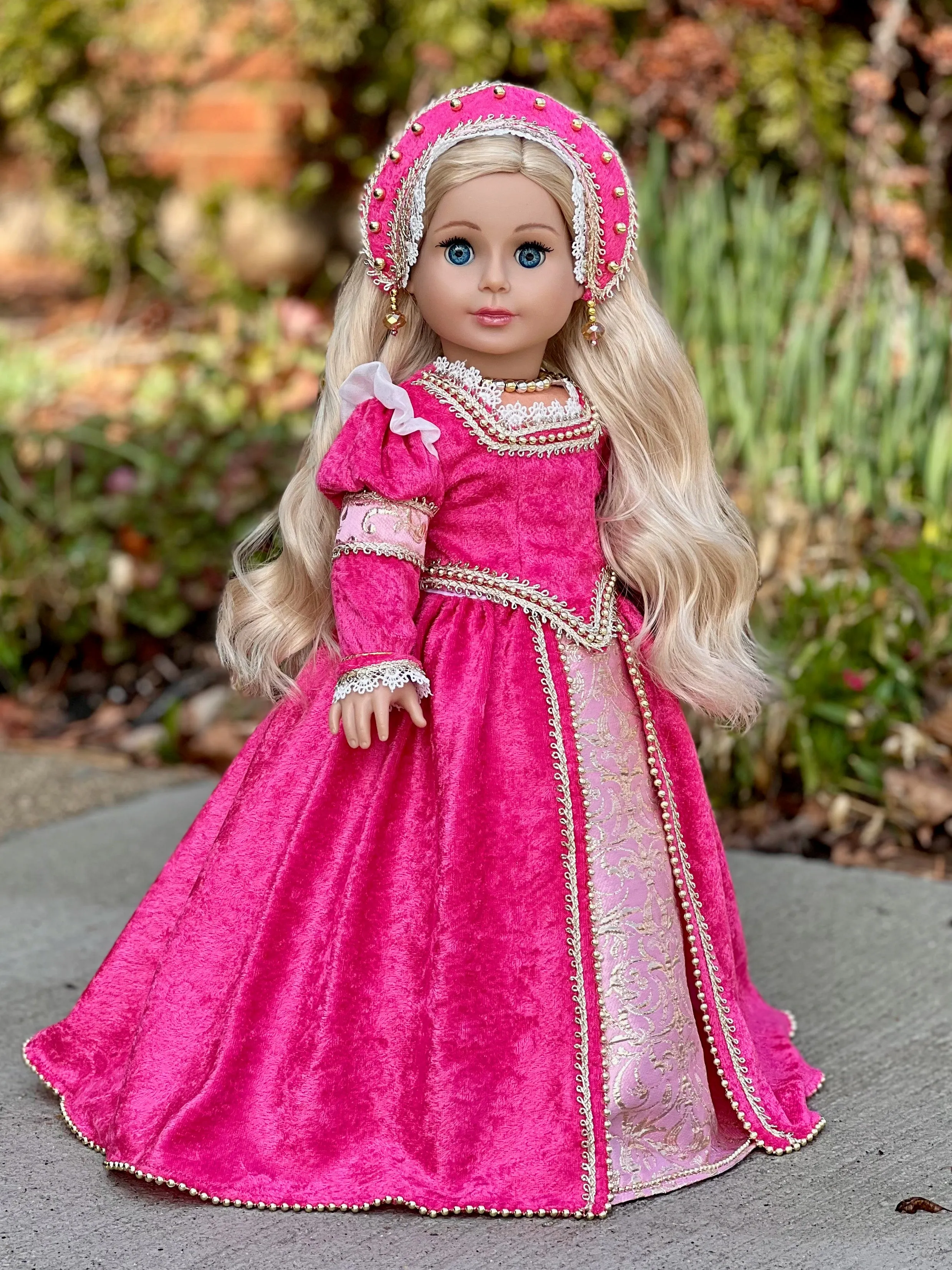 Catherine Howard - OOAK Historical Tudor Style Gown for 18 inch Dolls