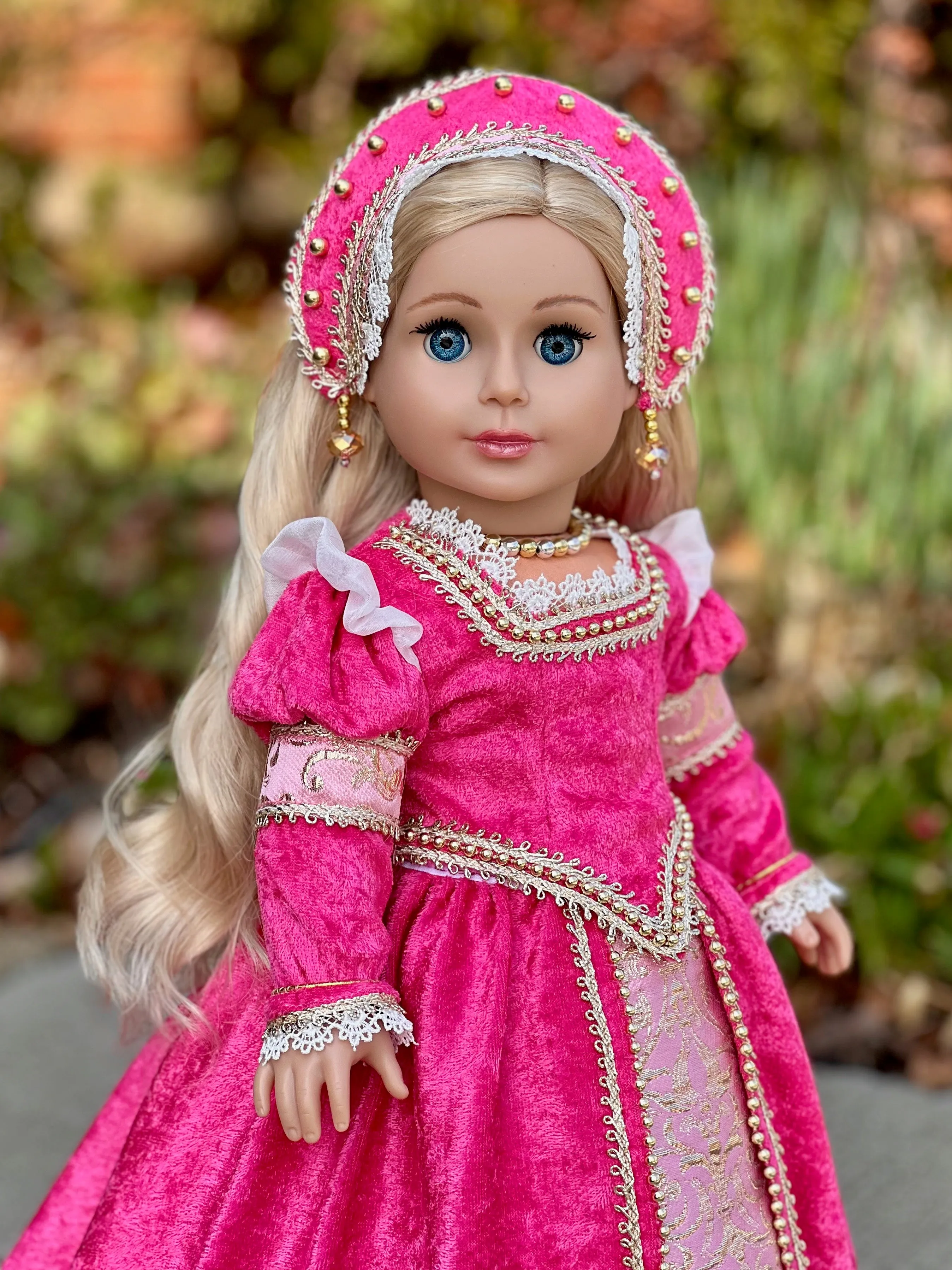 Catherine Howard - OOAK Historical Tudor Style Gown for 18 inch Dolls