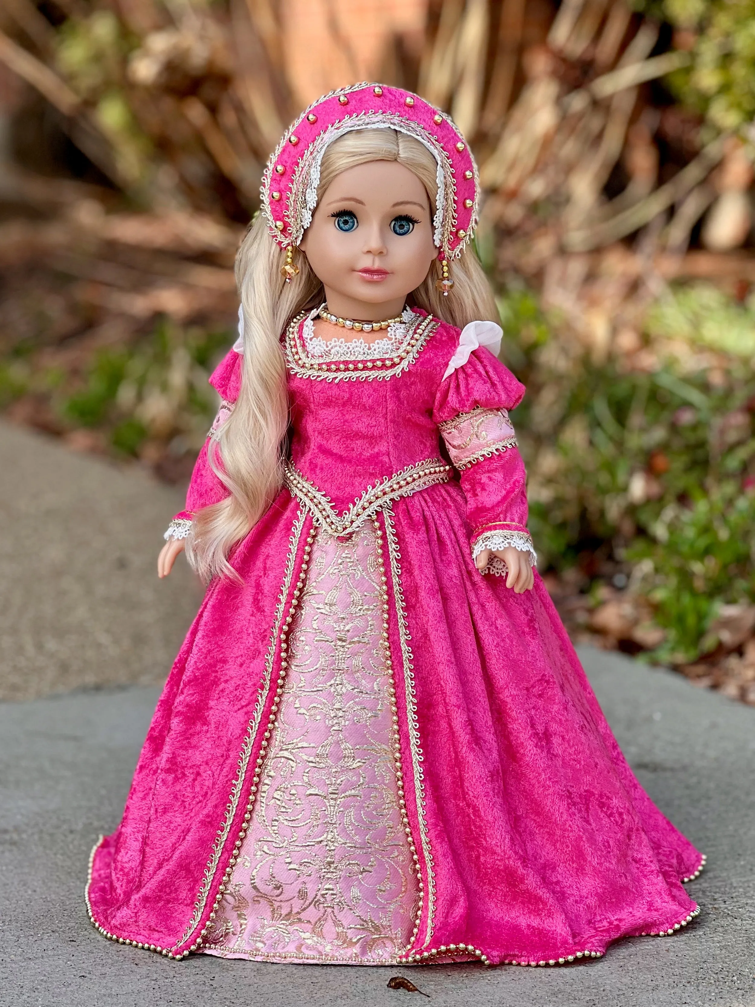 Catherine Howard - OOAK Historical Tudor Style Gown for 18 inch Dolls