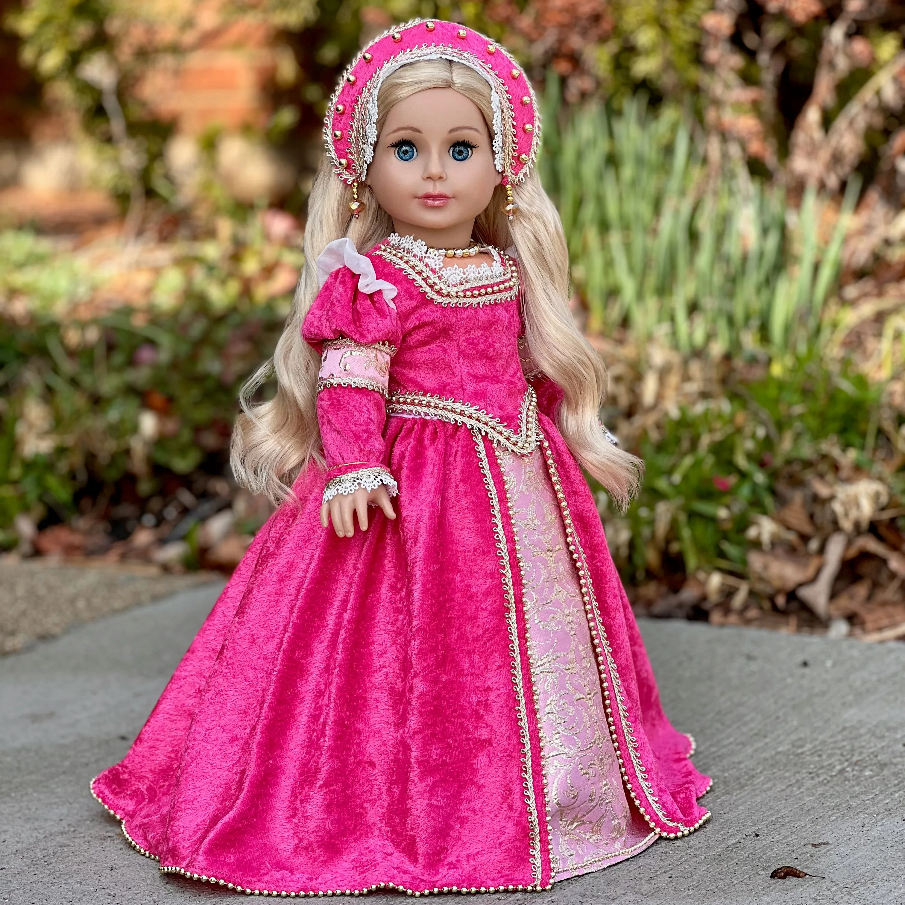 Catherine Howard - OOAK Historical Tudor Style Gown for 18 inch Dolls