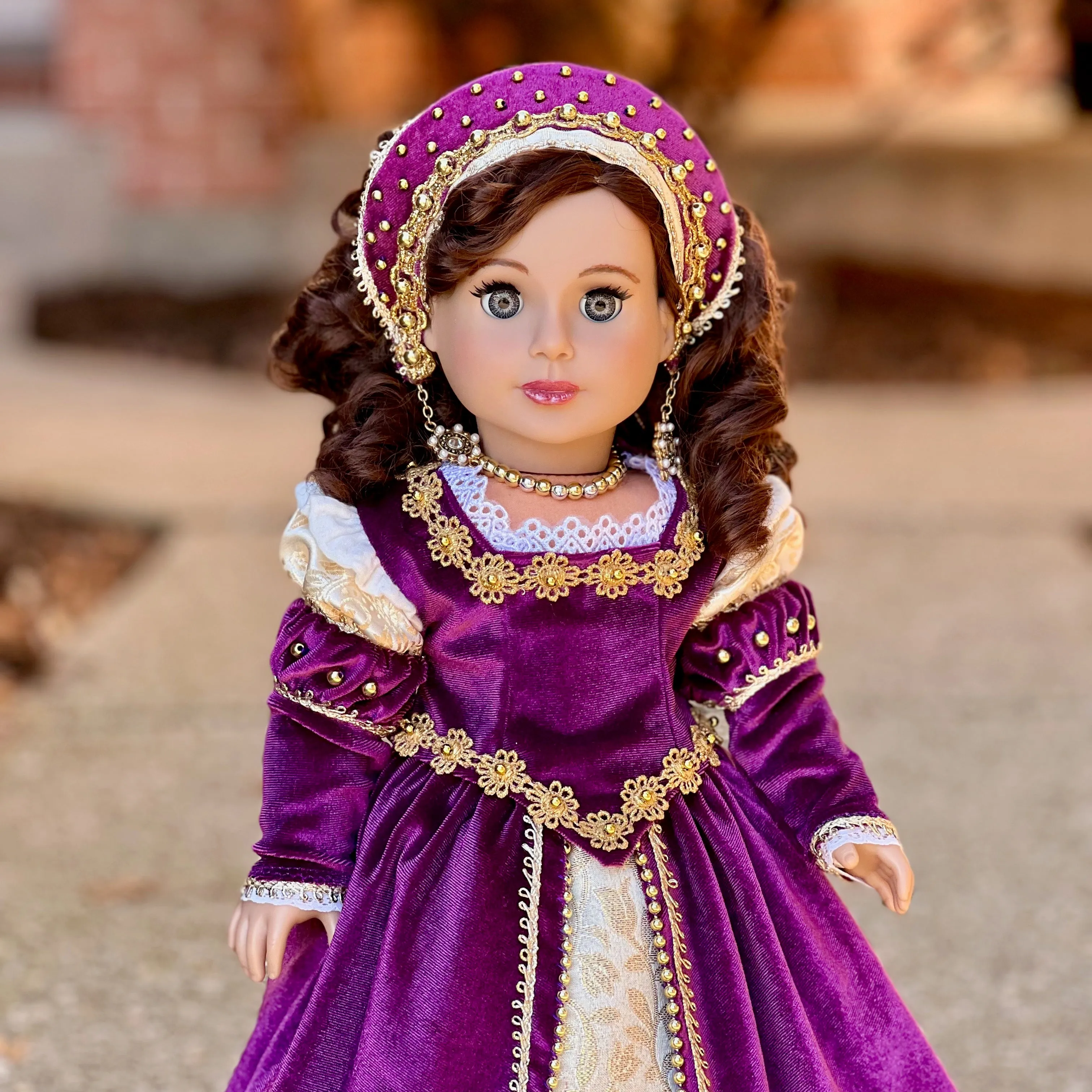 Catherine Parr - OOAK Historical Tudor Style Gown for 18 inch Dolls (Doll not Included)