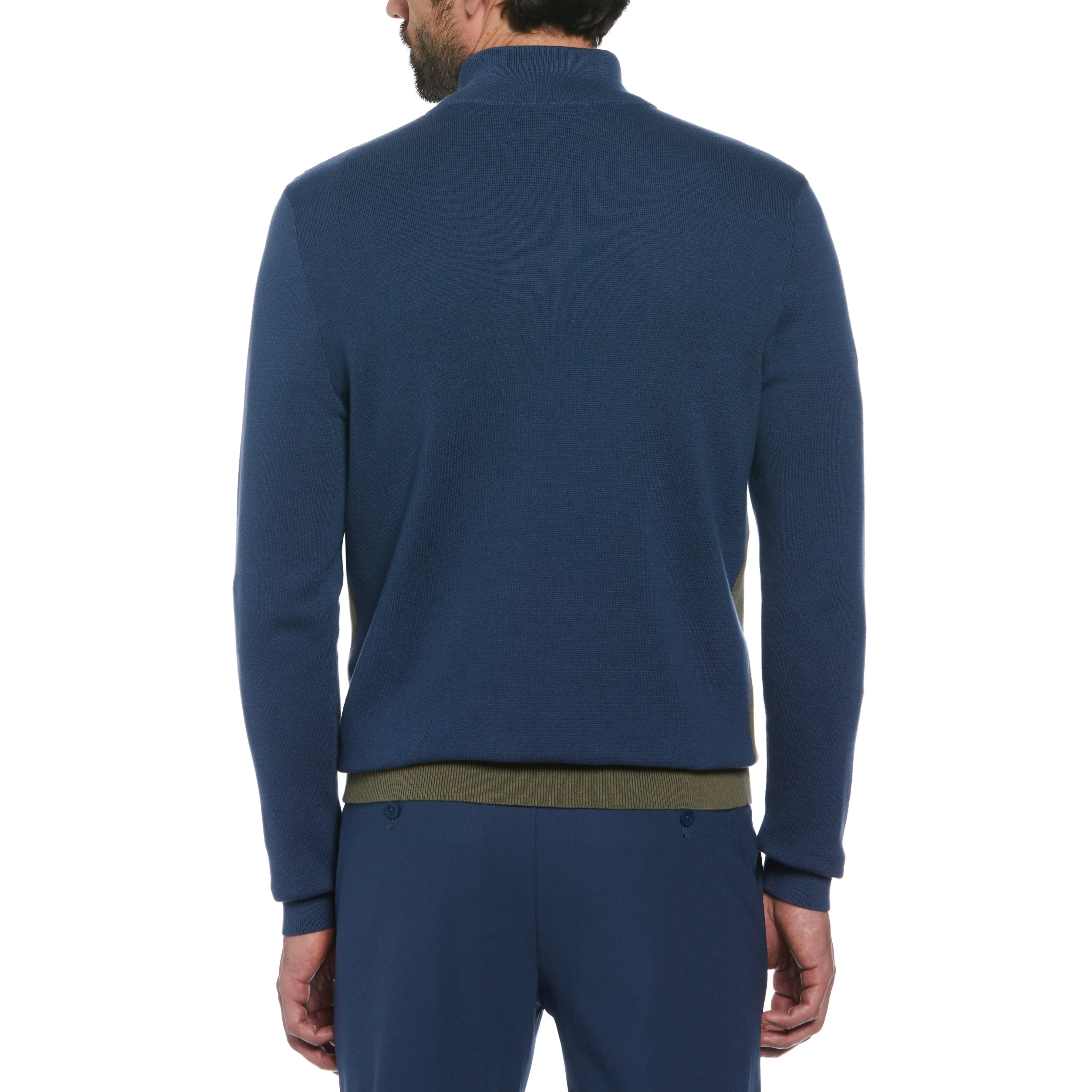 Chest Stripe 1/4 Zip Sweater