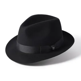 Chester Wool Felt Trilby Black by Failsworth