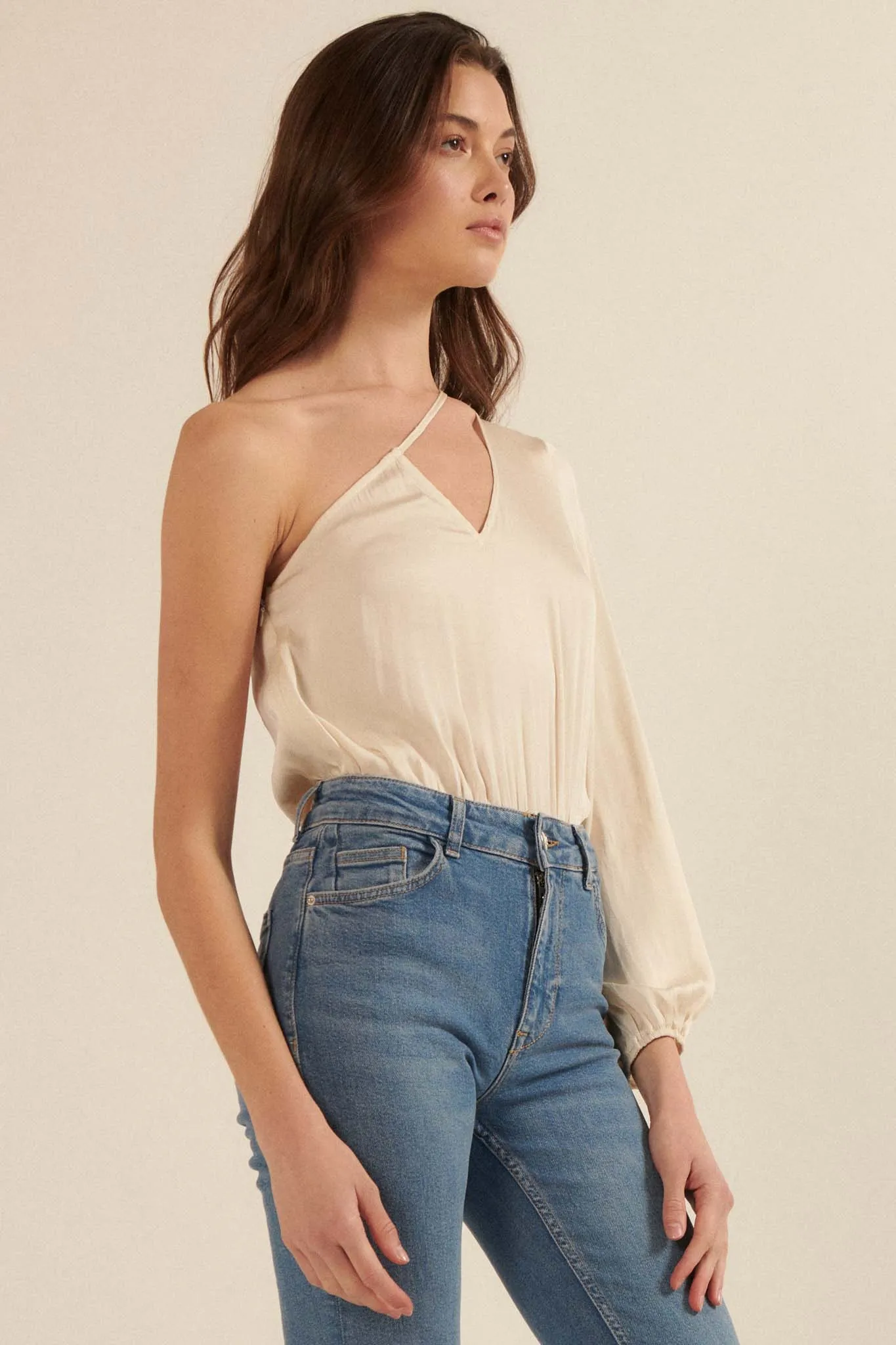 Chic to Chic One-Shoulder Cutout Bodysuit