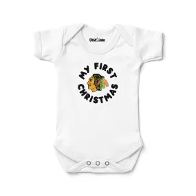 Chicago Blackhawks "My First Christmas" Bodysuit