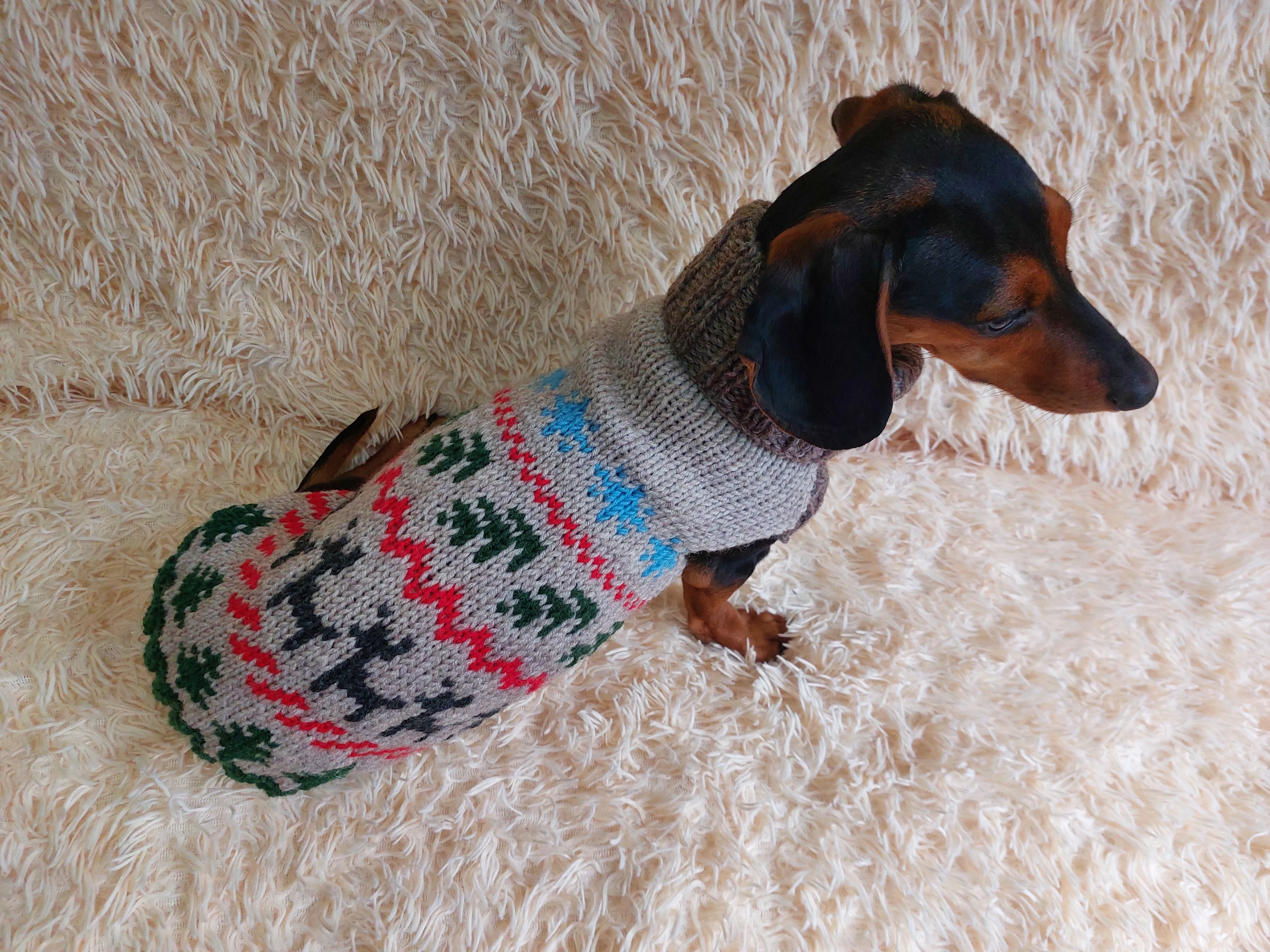 Christmas party pet outfit jumper,dog clothes christmas sweater,christmas gift for dog lovers knitted sweater.