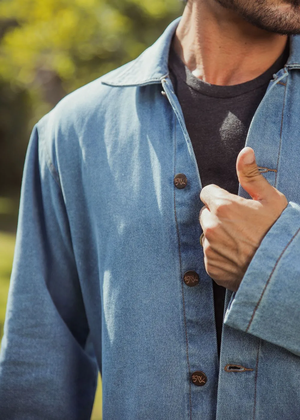 Classic L.Blue Shacket & Black Vertex Jeans Look