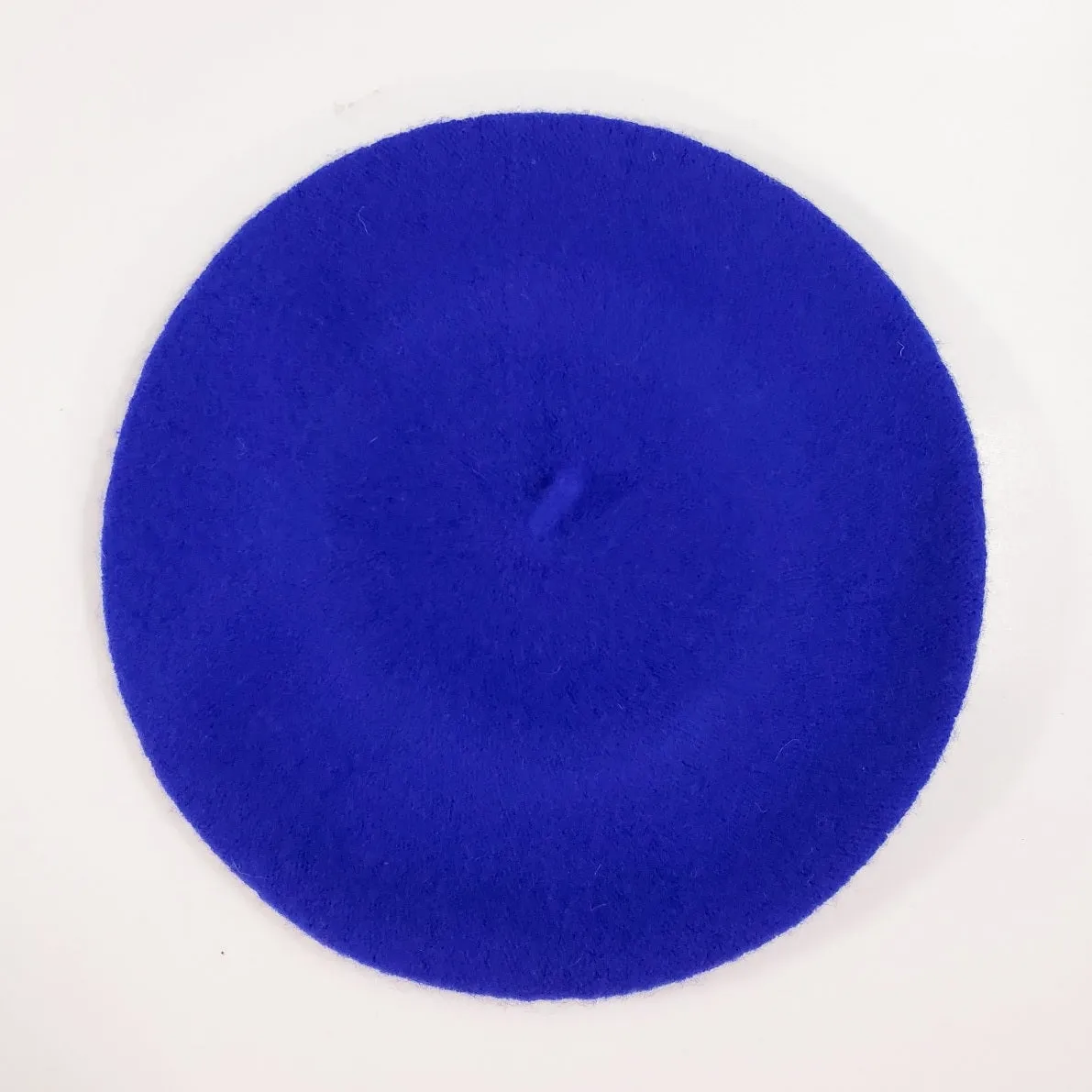 Classic Wool Beret in Electric Royal Blue