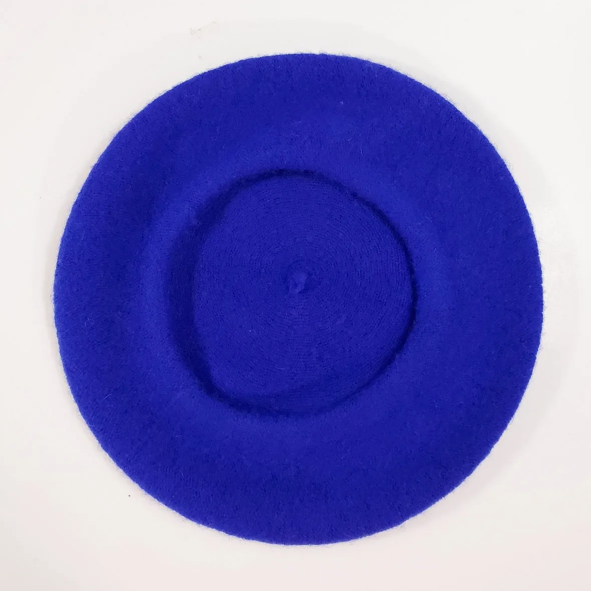 Classic Wool Beret in Electric Royal Blue