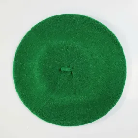 Classic Wool Beret in Kelly Green