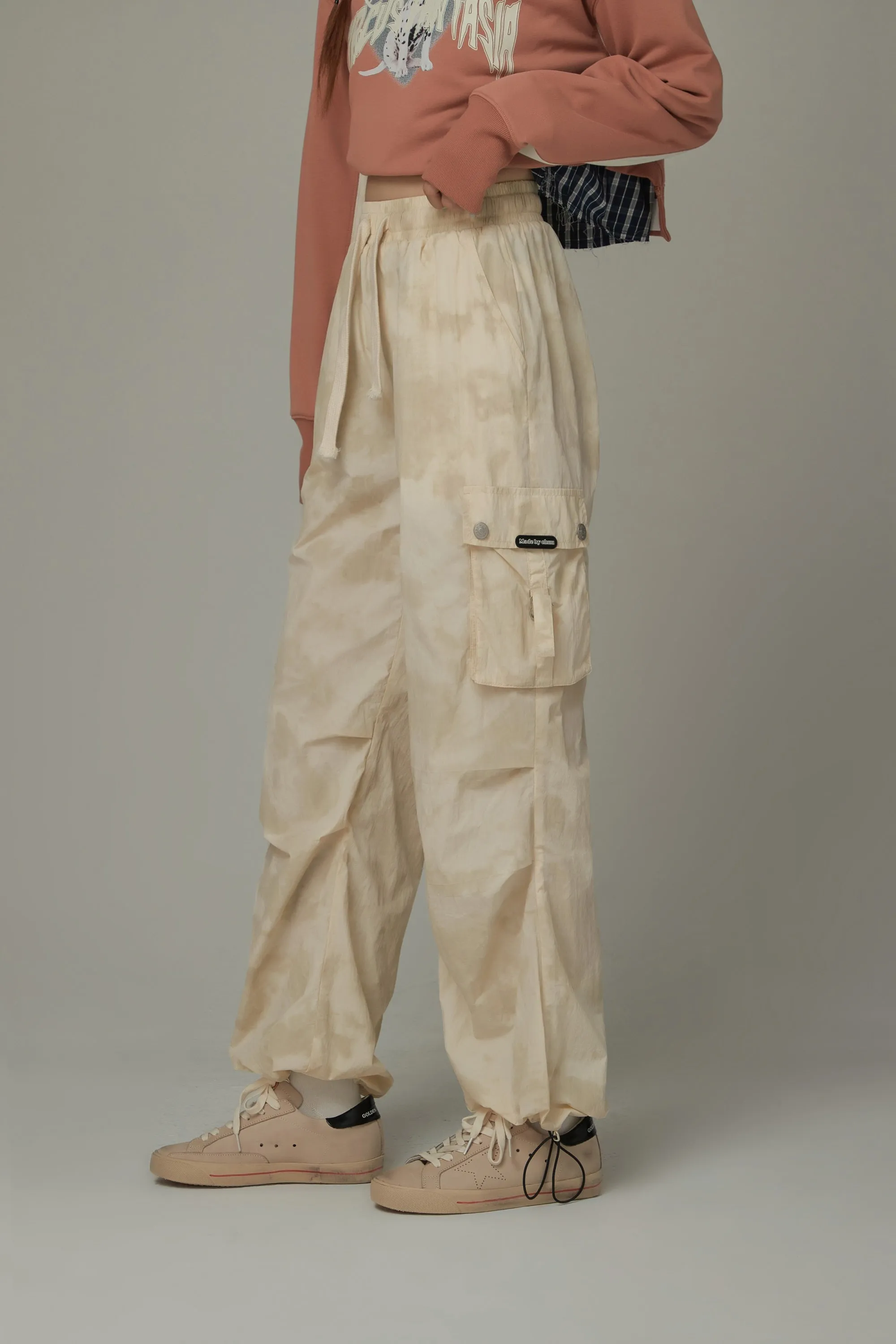 Color Cargo String Pants