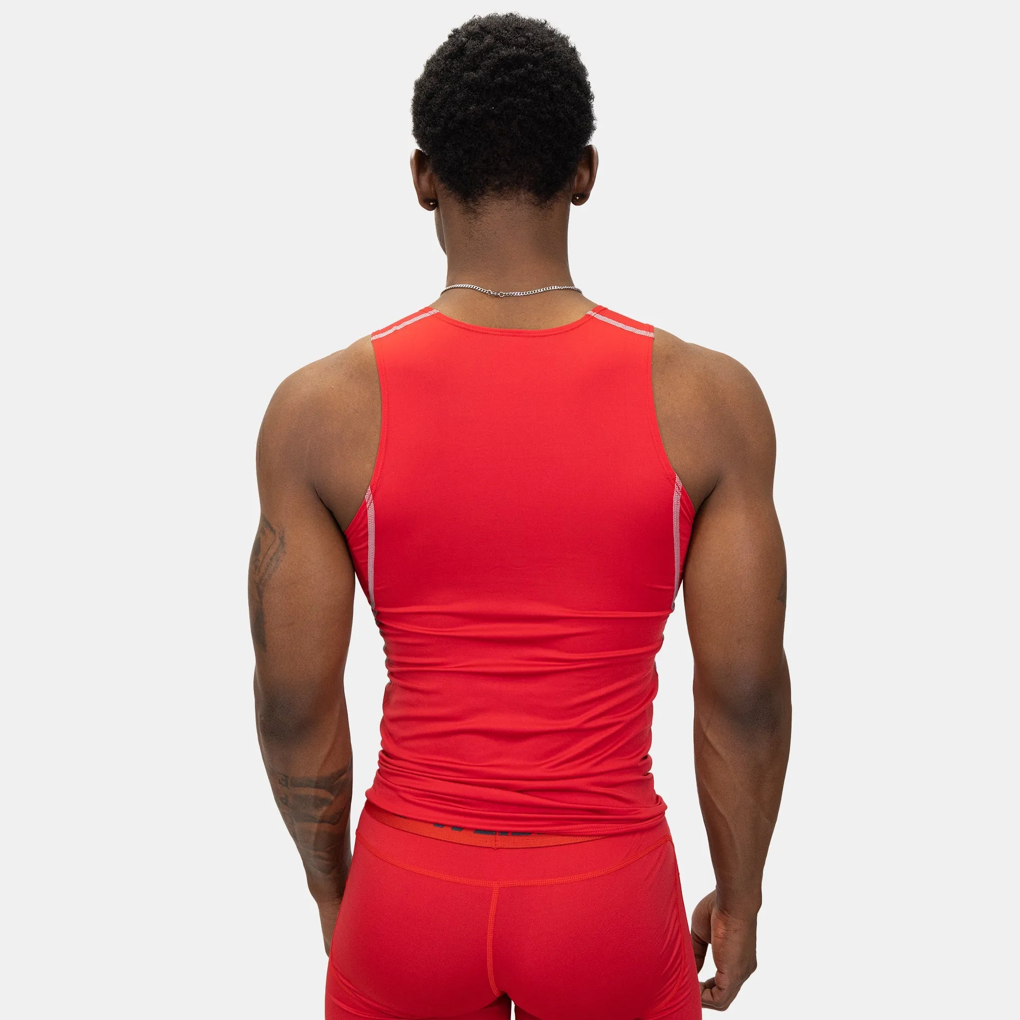 COMPRESSION TANK TOP (RED)