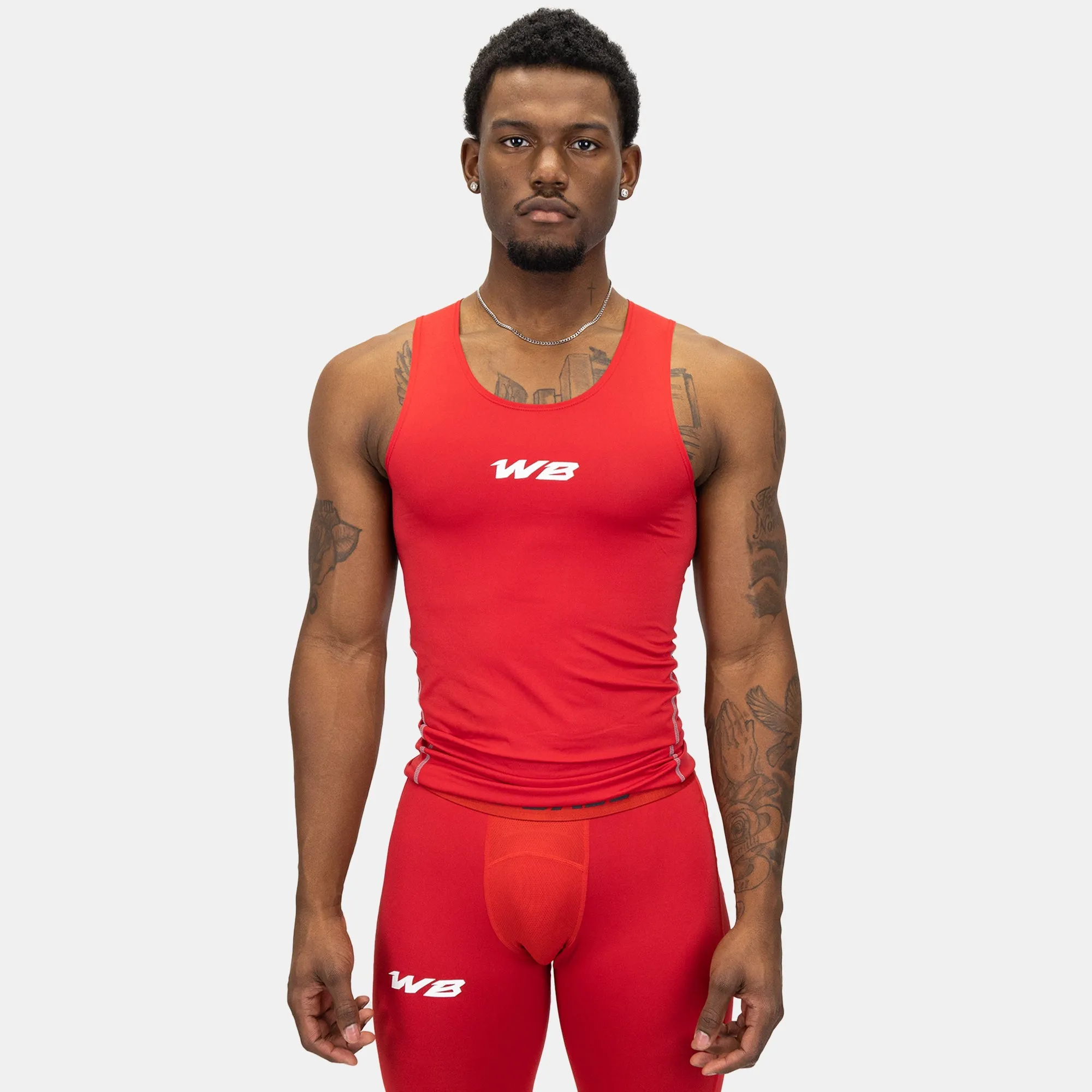 COMPRESSION TANK TOP (RED)