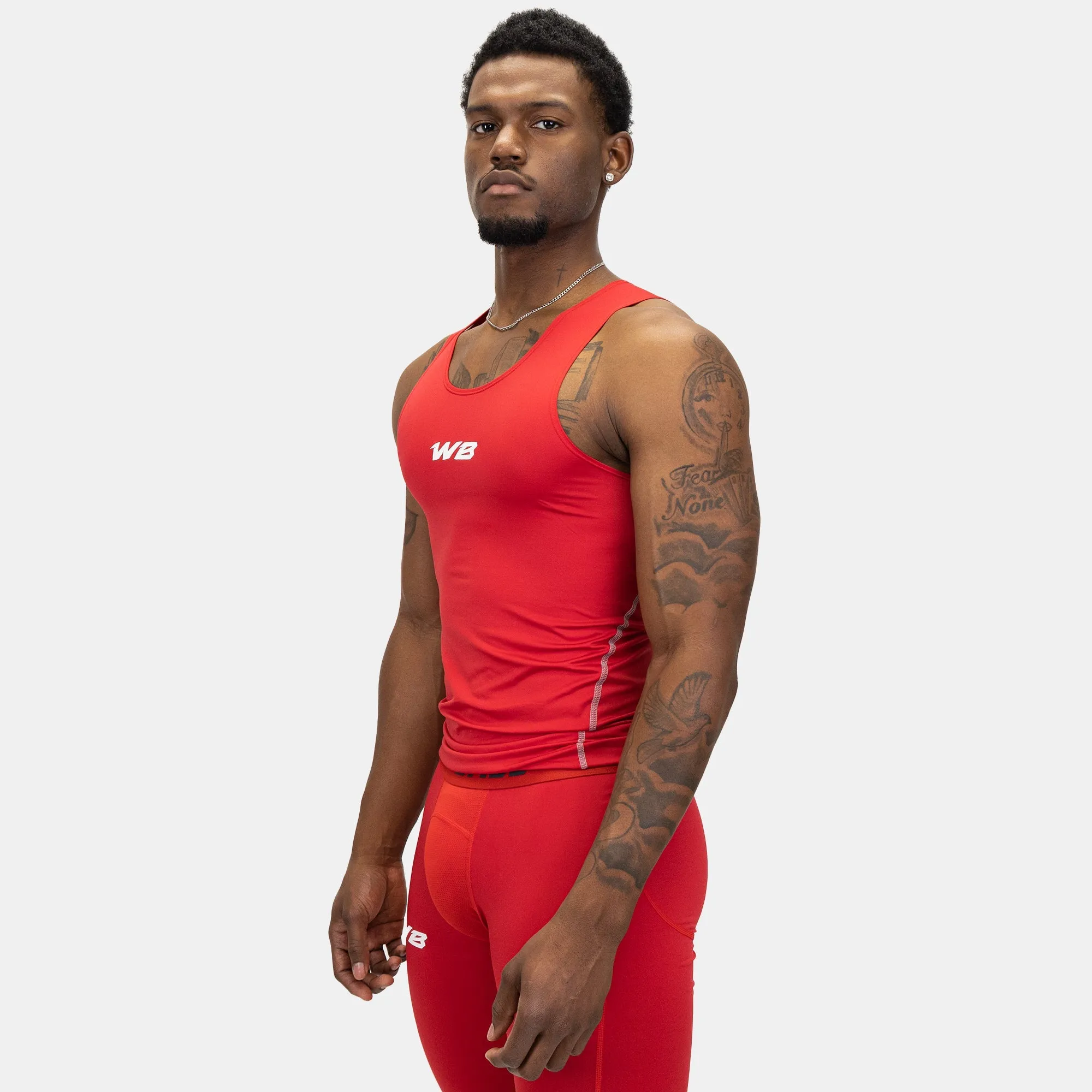 COMPRESSION TANK TOP (RED)