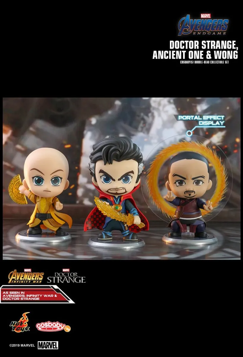 COSBABY DOCTOR STRANGE ANICENT ONE WONG BOBBLE-HEAD COLLECTIBLE SET - COSB575