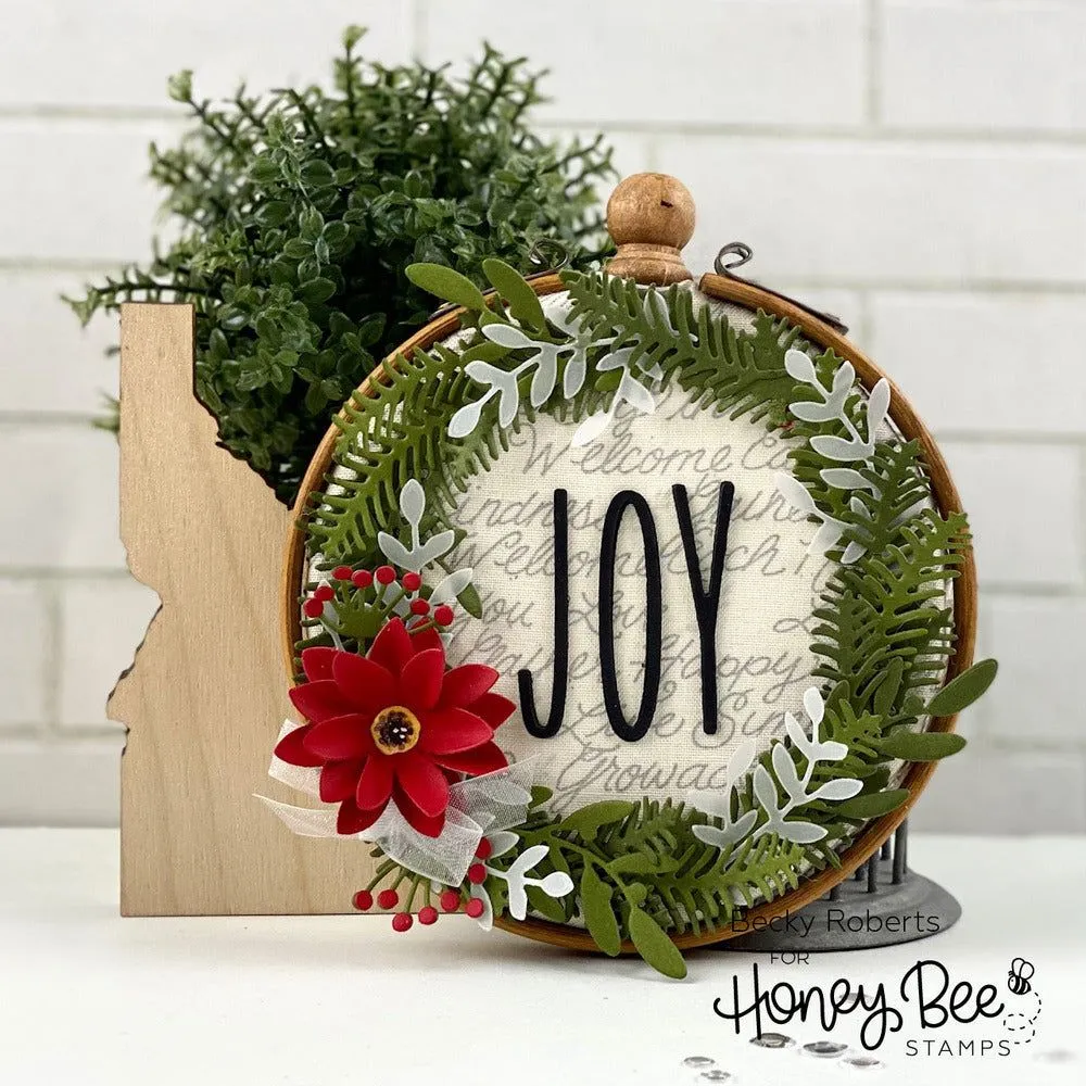 Country Christmas Wreath - Honey Cuts - Retiring