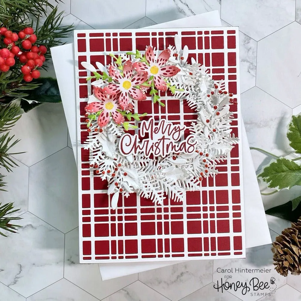 Country Christmas Wreath - Honey Cuts - Retiring