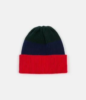 Country Of Origin Watch Hat - Green / Navy / Red