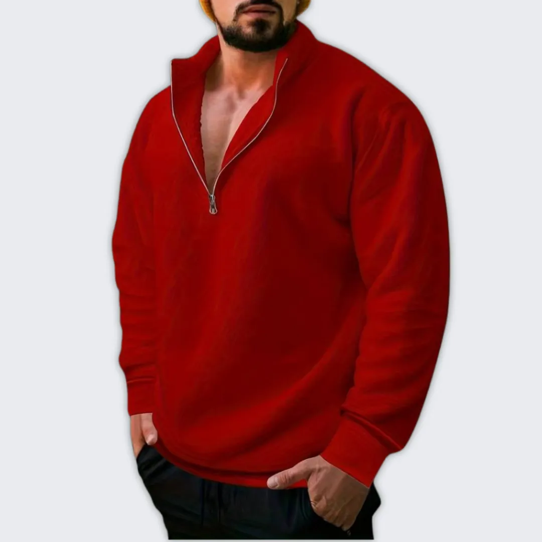 Cozy Men’s V-Neck Sweater - Chic Winter Essential