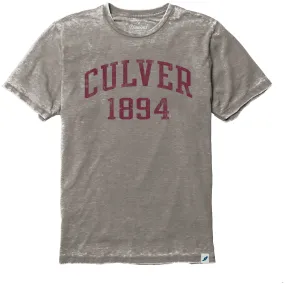 Culver 1894 Burnout Crewneck - Heather Silver