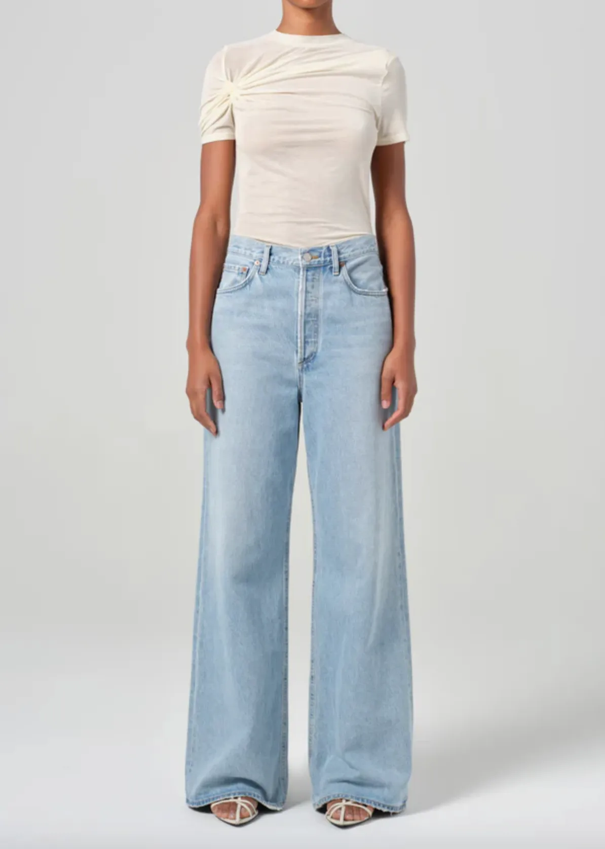 Dame High-Rise Wide-Leg Conflict Jeans