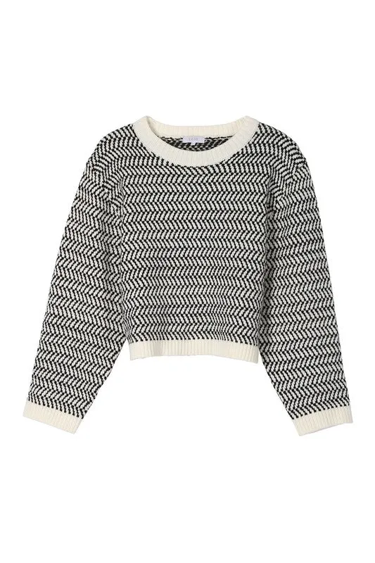 Debut Herringbone Sweater