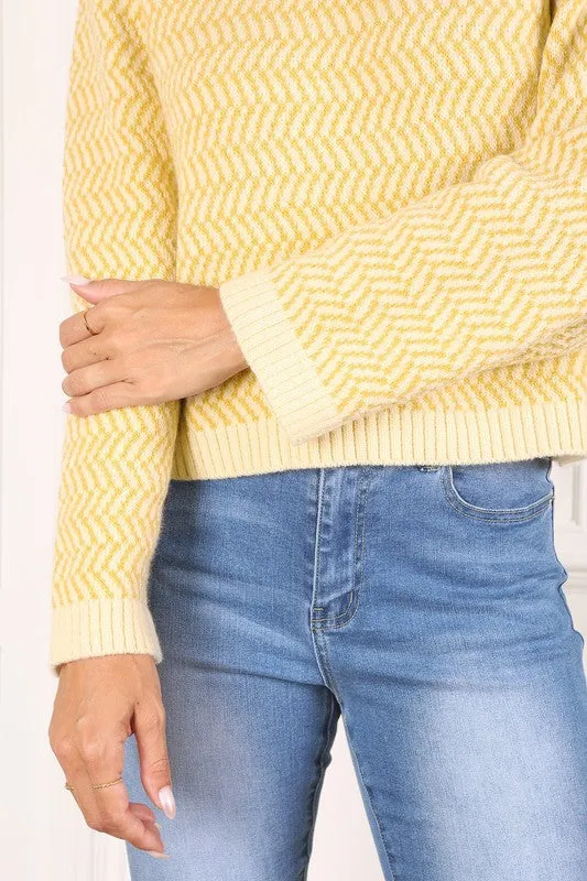 Debut Herringbone Sweater